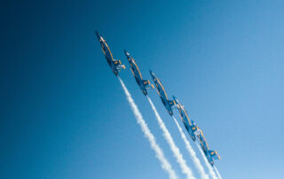 jets soaring at air show