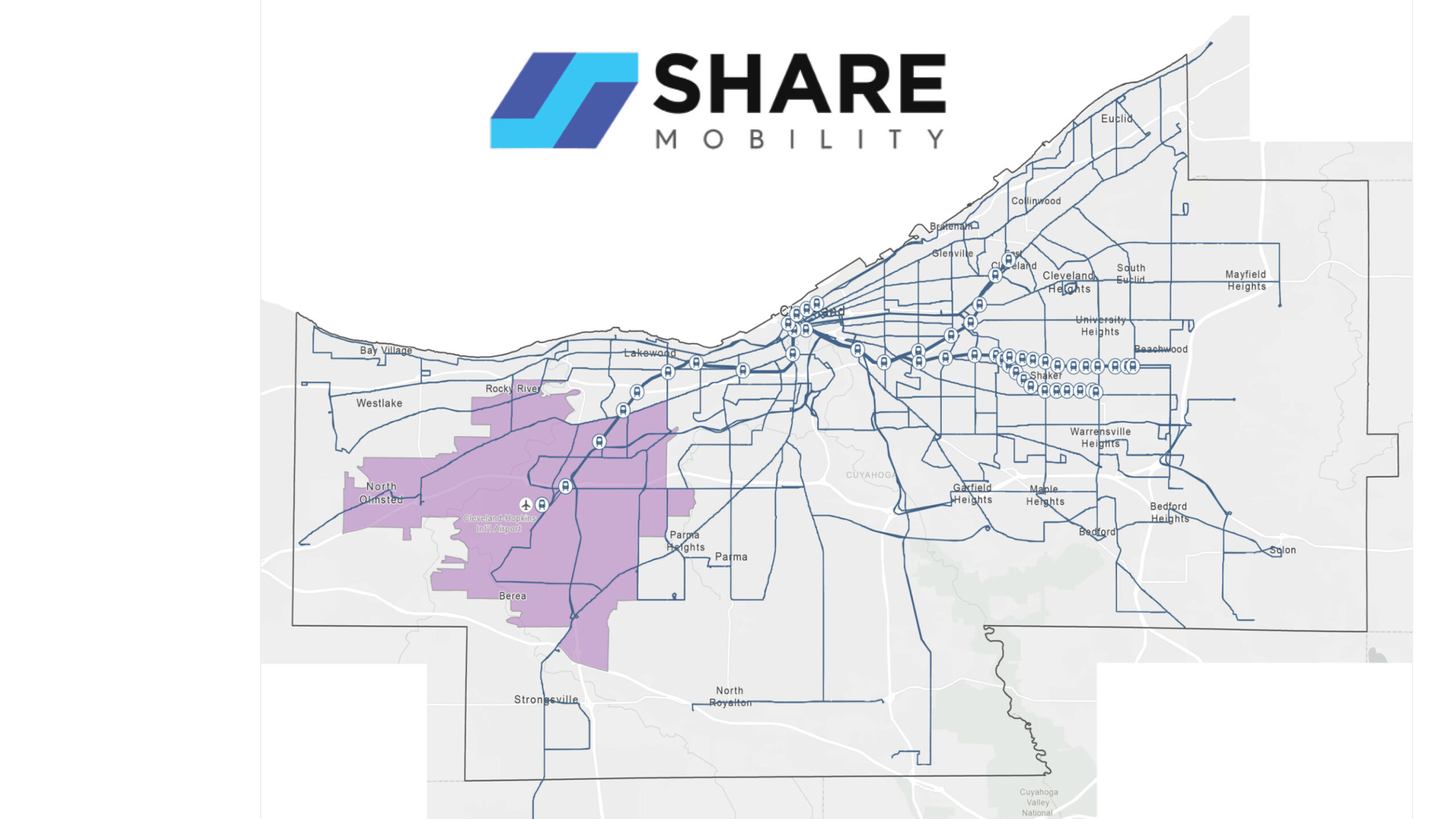 Share Mobility map