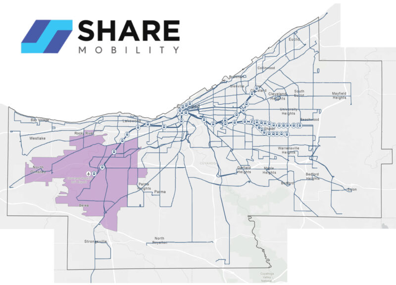 Share Mobility map